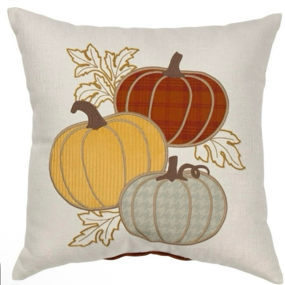 NWT- Berkshire Home- Pumpkin Harvest Large Fall Accent Pillow.